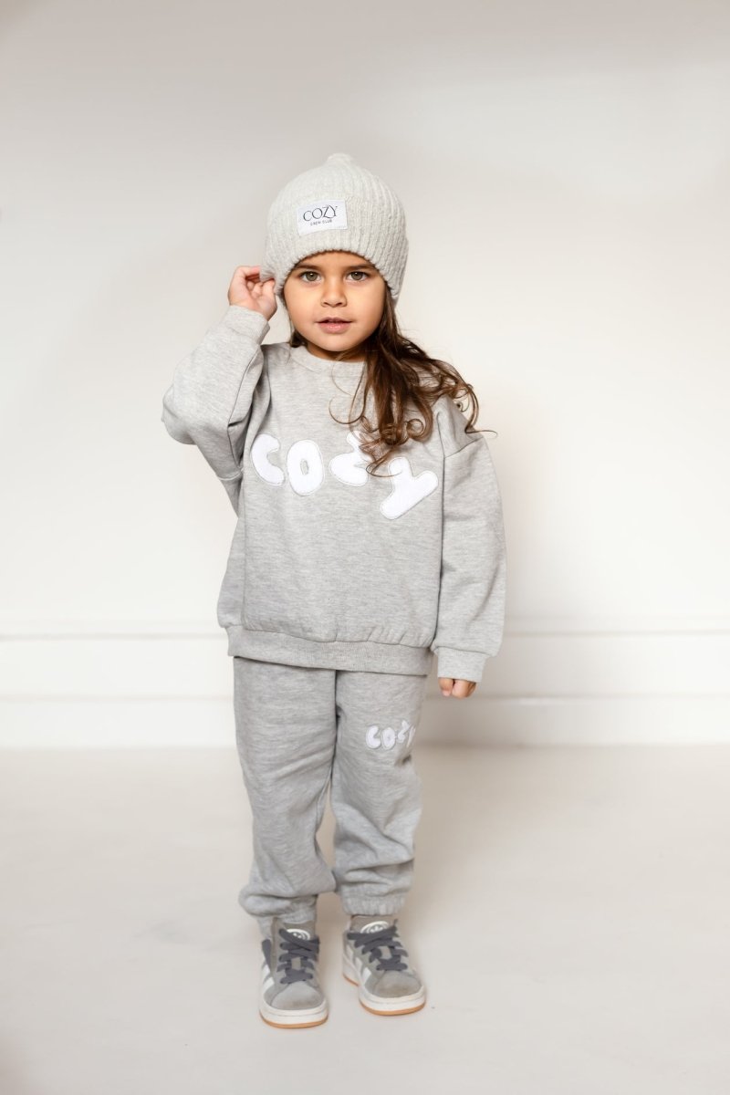 The COZY Little Lounger Tracksuit Marl Grey