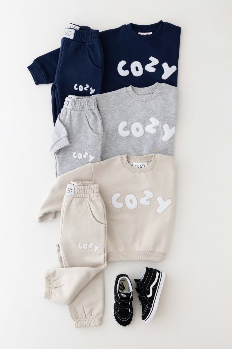 The COZY Little Lounger Tracksuit Marl Grey