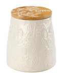 Fieldview Farm Embossed Coffee Canister - Bamboo Lid