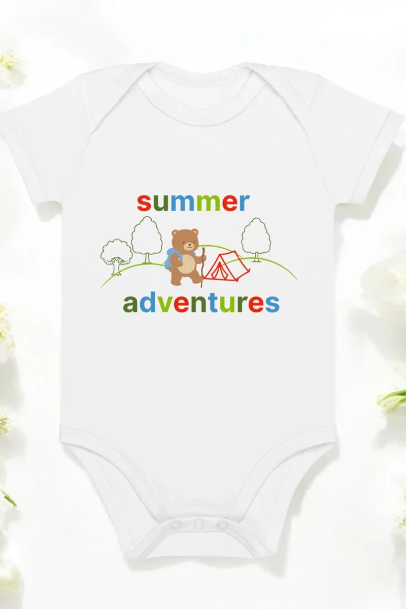 Summer Adventures Bodysuit in White