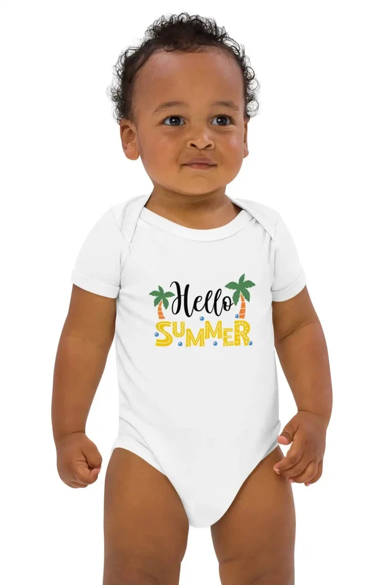 Hello Summer Bodysuit in White