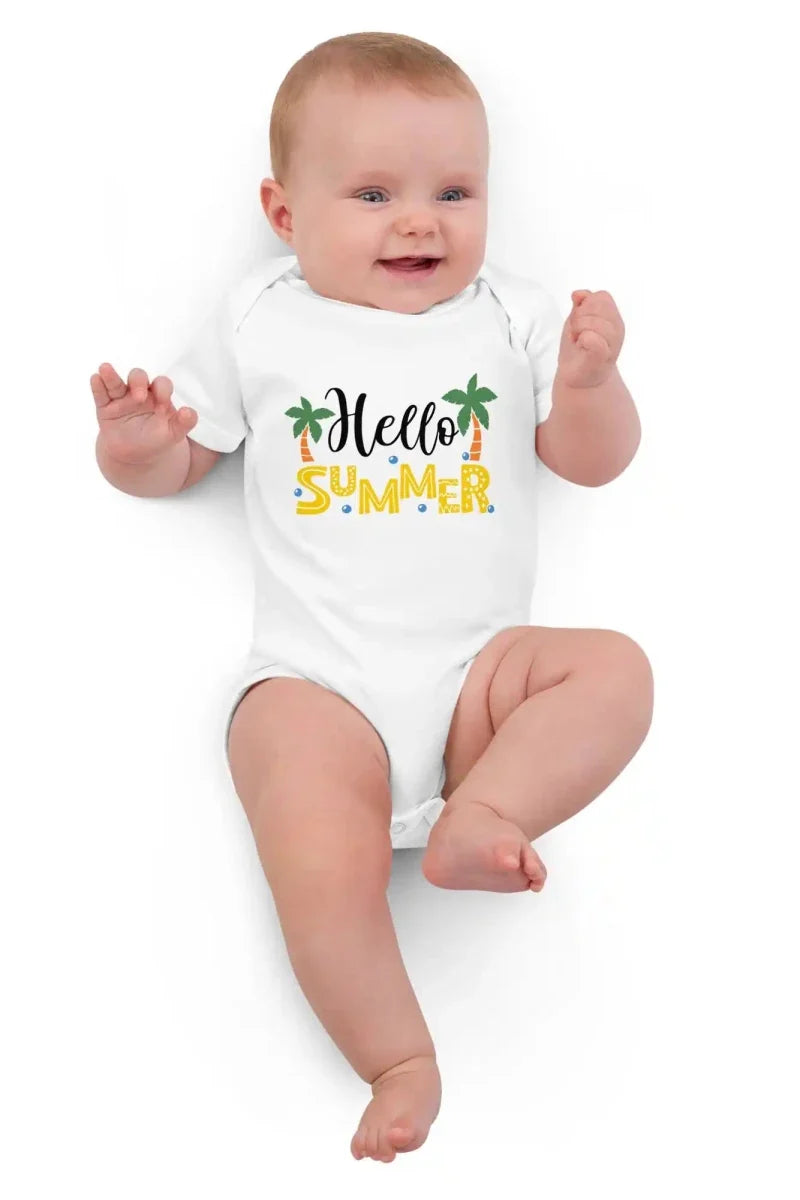 Hello Summer Bodysuit in White