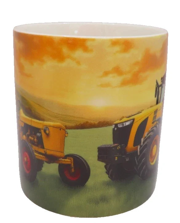Yellow Tractor Mug 9 CM Boxed Fine China Tableware Gift Countryside Farming