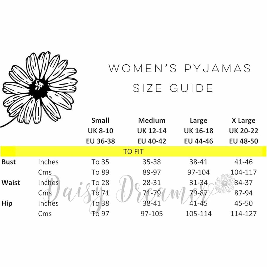 Daisy Dreamer Women's Cockapoo Cotton Jersey Pyjama Set Long Sleeve Lounge Wear Super Soft Cosy Sleepwear
